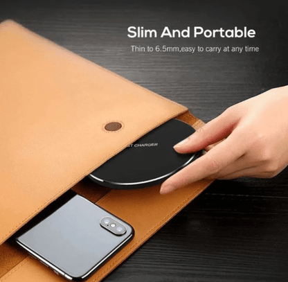 30W Fast Wireless Charging Pad LED Indicator, Ultra-Thin Design