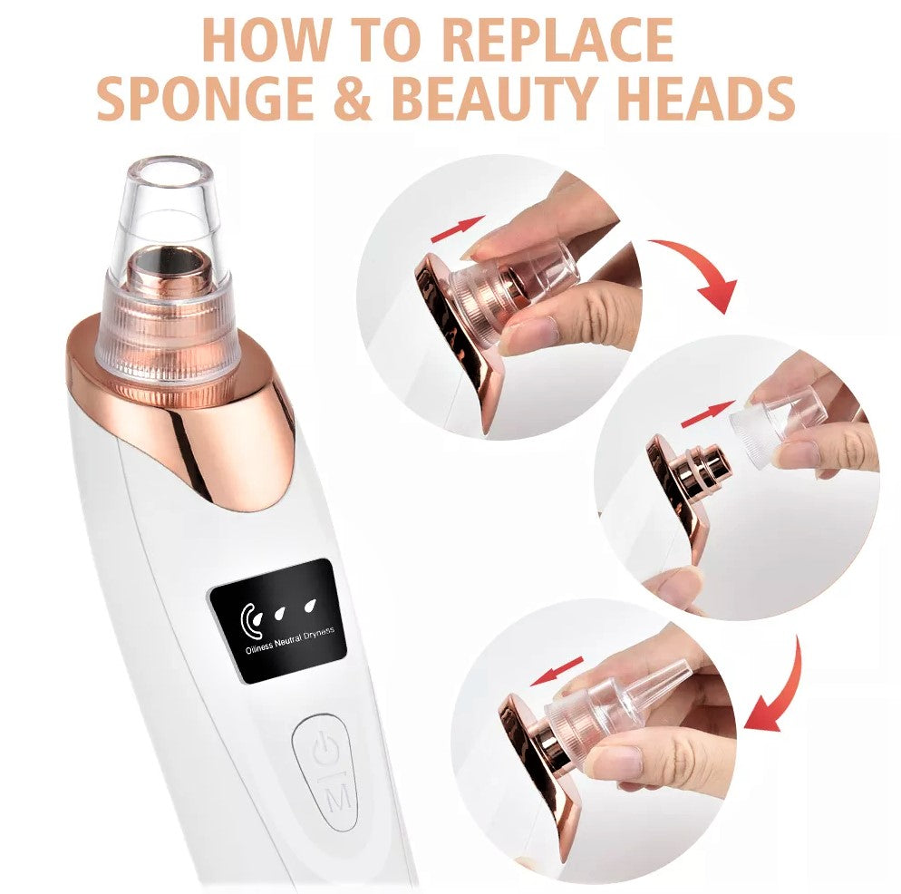 5 in 1 Electric Rechargeable Black Head Remover Machine
