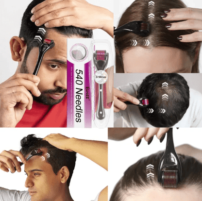 7 Days Hair Growth Serum with 540 Micro-Needle Derma Roller