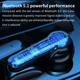 M19 Tws airbuds Earbuds LED display with Powerbank 2000mah
